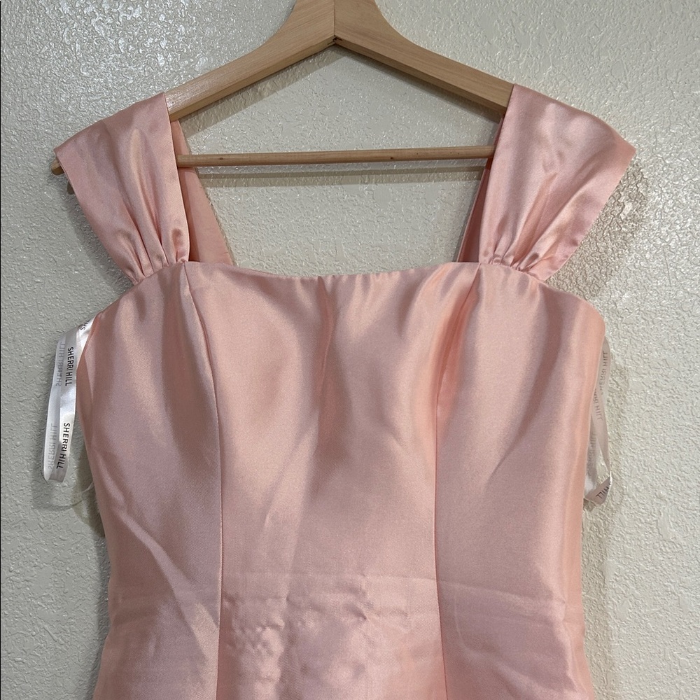 SHERRI HILLL WOMENS STRAPPED MIKANO MERMAID GOWN WITH SKIRT PINK Sz 6 - Picture 5 of 15
